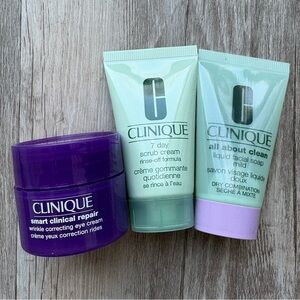 Clinique Scrub Facial Cleanser & Facial Liquid Soap Mild & Smart Repair Wrinkle